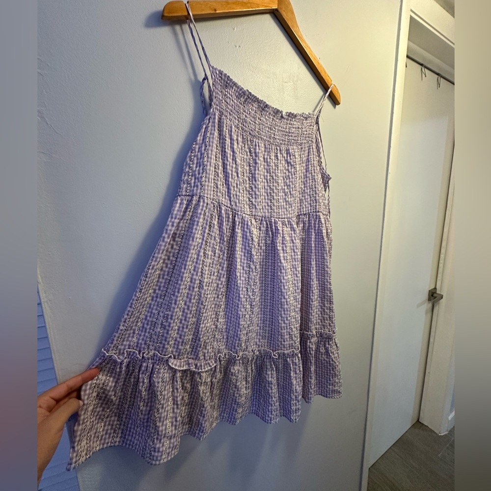 Altar'd State Lilac Tiered Smocked Sundress